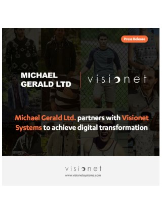 Michael Gerald Ltd. partners with Visionet Systems to achieve digital transformation