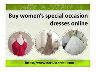 Choose the latest design of the gowns from Darius Cordell