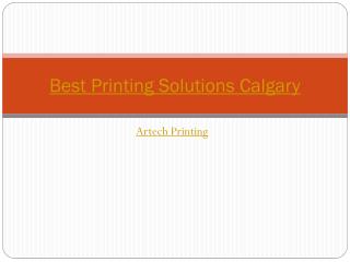 Best printing solutions calgary