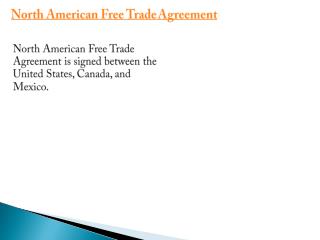 North American free trade agreement