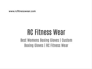 Best Womens Boxing Gloves | Custom Boxing Gloves | RC Fitness Wear