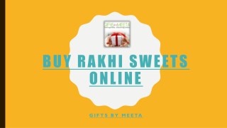 Online Rakhi sweets from GiftsbyMeeta