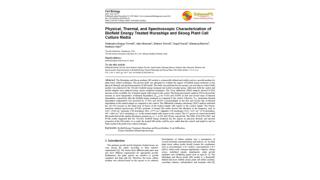 Physical, Thermal, and Spectroscopic Characterization of Biofield Energy Treated Murashige and Skoog Plant Cell Culture