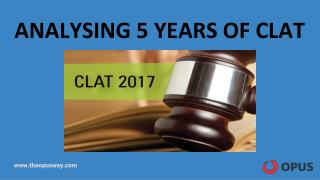 Analysing 5 Years of CLAT