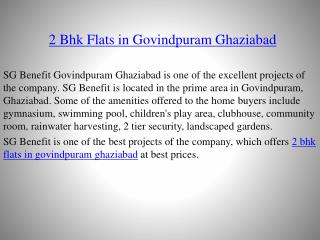 2 BHK Flats in Govindpuram Ghaziabad