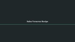 Salsa Veracruz Recipe