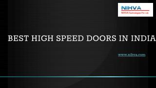 Best High Speed Doors in India