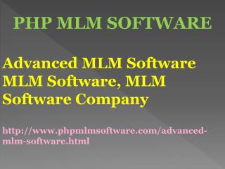 Advanced MLM Software| MLM Software| MLM Software Company