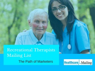 Recreational Therapists Mailing List