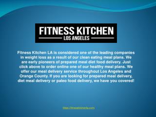 Quick Meal Delivery Service Provider in Los Angeles.