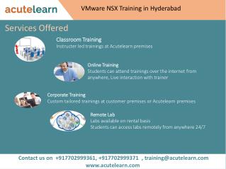 Vmware NSX Training in Hyderabad