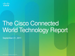 The Cisco Connected World Technology Report