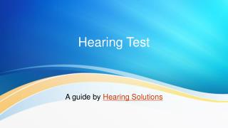 Hearing Test