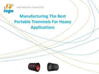 Manufacturing The Best Portable Trommels For Heavy Applications