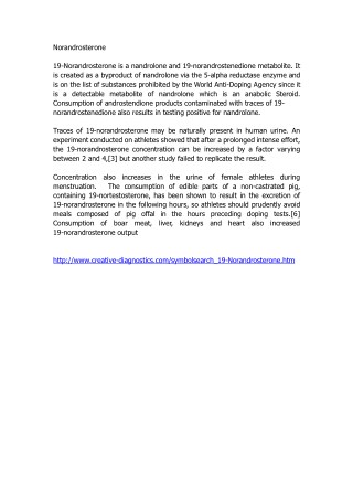 norandrosterone