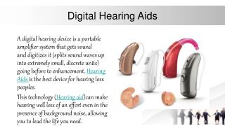 Digital Hearing Aid