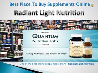 Best Place To Buy Supplements Online