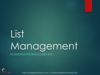 HTI List Management