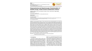 Physicochemical and Spectroscopic Characterization of Biofield Energy Treated Gerbera Multiplication Medium