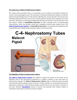 Malecot Nephrostomy Catheter