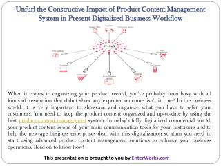 Unfurl the Constructive Impact of Product Content Management System in Present Digitalized Business Workflow