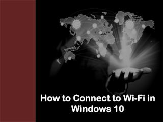 How to Connect Wi-Fi in Windows 10