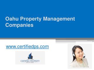 Oahu Property Management Companies - www.certifiedps.com