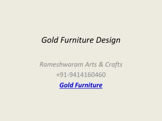 Gold Furniture Design