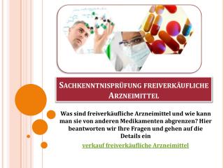 Sachkenntnisprüfung freiverkäufliche Arzneimittel