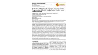 Evaluation of Plant Growth Regulator, Immunity and DNA Fingerprinting of Biofield Energy Treated Mustard Seeds (Brassica