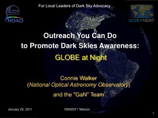 Outreach You Can Do to Promote Dark Skies Awareness: