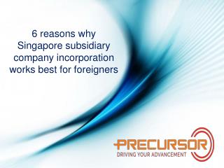 6 reasons why Singapore subsidiary company incorporation is best for foreigners