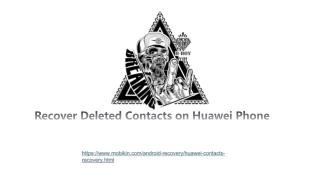 Recover Deleted Contacts on Huawei Phone