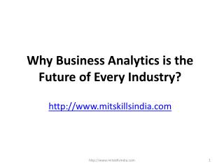 Why Business Analytics is the Future of Every Industry?