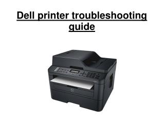 Dell printer troubleshooting guide