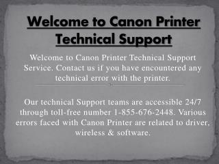 Canon Printer Help Support Number