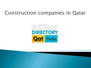 Find Construction companies in Qatar