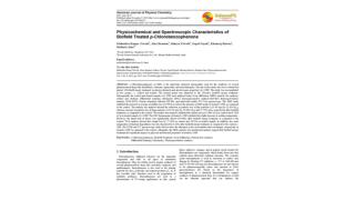 Physicochemical and Spectroscopic Characteristics of Biofield Treated p-Chlorobenzophenone