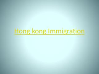 Immigration to Hong Kong from India