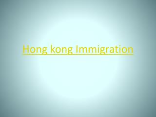 Immigration to Hong Kong from India