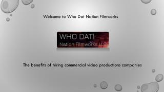 Television Film Production New Orleans and Music Videos Production Louisiana about whodatnationfilmworks.com