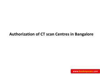 CT Scan centres in Bangalore - BookMyScans