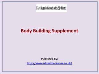 Body Building Supplement