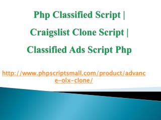 Php classified script, Craigslist Clone script, classified ads script php