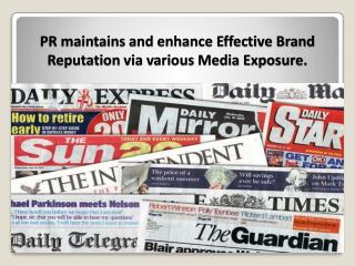 Top PR Agency handles Media relations of its clients effectively & efficiently