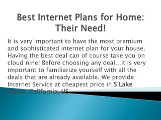 best internet plans for home