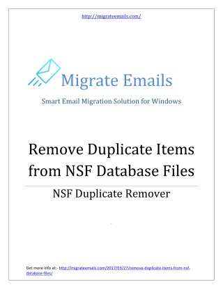 NSF Duplicate Remover