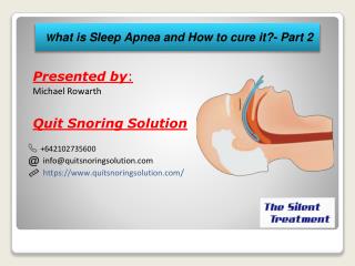 Curing Sleep Apnea part-2