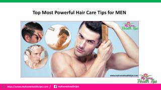 Top Most Expert Hair Care Tips for MEN