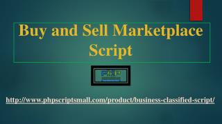 Buy and Sell Marketplace Script